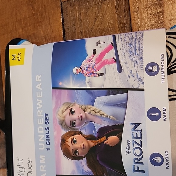 ClimateRight by Cuddl Duds Frozen Girls Thermal Set Size Medium 8/10 - Picture 3 of 10